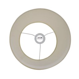 Cúpula Abajur Luminária de Tecido Algodão Soquete Nacional Ref 28 Bege - 3