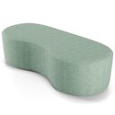 Ver mais imagens de Kit Puff Redondo Lola e Puff Recamier Orgânico Orbit W01 Linho Verde Menta - Lyam Decor