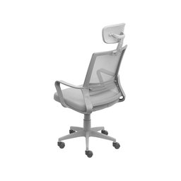 Cadeira Office Or-3334 Alta com Base Cromada e Rodízio Or Design - 3