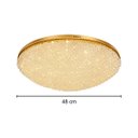 Ver imagem 3 de Plafon LED Cristal Dourado 48cm 37W 3000k Sobrepor Sindora DCX04605 ST3315