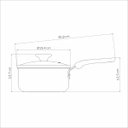 Ver imagem 3 de Panela Tramontina Tunis em Alumínio 18 Cm 2 L Cerâmico Azul Mediterrâneo