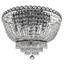 Ver imagem 2 de Lustre de Cristal Redondo 60x60cm Transparente Luxo Florenza