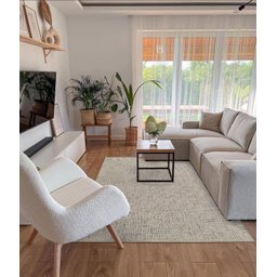 Tapete Sisal Sintético Natural 140x200cm Antiderrapante FASTLAR TAPETE VELUDO - 1