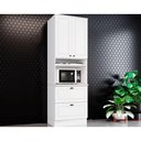 Ver imagem 1 de Torre Quente de Cozinha Paneleiro Americana C/1 Forno e 3 Portas C/1basculante 71x20cm Branco - Henn