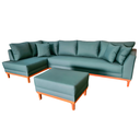 Ver imagem 3 de Sofá Canto Pierri | Base Madeira & Tec. Impermeável | Bipartido | 4 Lugares | 300cm | Floresta 311