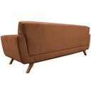 Ver imagem 6 de Sofá 03 Lugares 180cm Sala de Estar Miami Veludo Camel - Nexta Casa