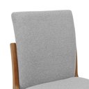 Ver imagem 2 de Conjunto Mesa Toscana + Cadeiras Tulipa 8 Lugares com Tampo em MDF e Estofado Linho Cinza Mescla