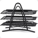 Ver imagem 4 de Organizador Mesa Escritório Bandeja Documento Papel A4 Metal