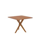 Ver imagem 2 de Mesa para Sala de Jantar 77cm x 95cm sem Vidro Cacau Marrom/Cinamomo