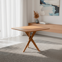 Ver imagem 1 de Mesa para Sala de Jantar 77cm x 95cm sem Vidro Cacau Marrom/Cinamomo