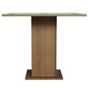 Ver imagem 2 de Mesa de Jantar Quadrada Tampo de Vidro Madesa 5363 Rustic/Cinza