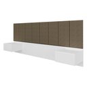 Ver imagem 3 de Cabeceira Estofada Suspensa Cama Casal Bulgária 