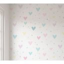 Ver imagem 1 de Papel de Parede Corações Infantil Colorido Rolo 3m