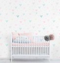 Ver imagem 2 de Papel de Parede Corações Infantil Colorido Rolo 3m