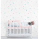 Ver imagem 2 de Papel de Parede Corações Infantil Colorido Rolo 3m