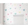 Papel de Parede Corações Infantil Colorido Rolo 3m - 3