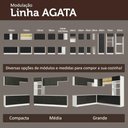 Ver mais imagens de Balcão de Cozinha 80 cm 2 Gavetas (sem Tampo) Branco/Preto Agata Madesa