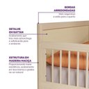 Ver imagem 6 de Guarda-Roupa Modulado e Cama Solteiro Montessoriano Infantil Wave Casatema MadeiraOriginals Branco/Marrom