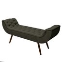 Ver imagem 2 de Recamier Puff Estofado Queen 160 Cm Drusa Veludo Marrom