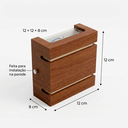 Ver imagem 4 de Arandela c/ Friso Imbuia Acrilux para Parede ou Muro 12x12 Imbuia | 127/220V
