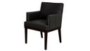 Ver imagem 2 de Kit 2 Poltronas Decorativa Vitória Couro Preto Pés Madeira Ms Decor