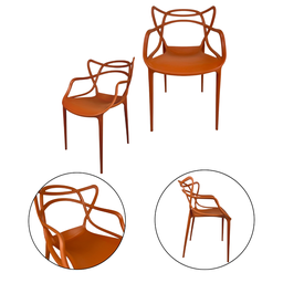 Kit 2 Cadeiras Allegra Design Durável Uso Interno e Externo - 1