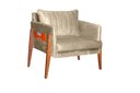 Ver imagem 1 de POLTRONA DECORATIVA MILÃO LUXO DORA BELA - 0119