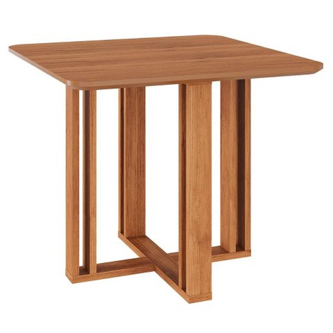 Mesa para Sala de Jantar em Mdf Flora 95 X 95 Cm Cimol Cinamomo/cinamomo