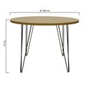 Ver imagem 2 de Mesa de Jantar Spectro Redonda Ø1060x750 - Preto Natural