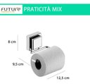 Ver imagem 7 de Suporte Porta Papel Higiênico Banheiro Ventosa Cromado Cor Cromado