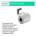 Ver imagem 6 de Suporte Porta Papel Higiênico Banheiro Ventosa Cromado Cor Cromado