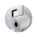 Ver imagem 3 de Suporte Porta Papel Higiênico Banheiro Ventosa Cromado Cor Cromado