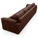Ver imagem 6 de Sofá Retrátil 4 Lugares para Sala 339cm Dijon Couro Caramelo S07 - Mpozenato