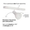 Kit 2 Trilho Eletrificado 1 Spot Lâmpada E27 Direcionável Cor:branco - 3
