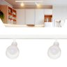 Kit 2 Trilho Eletrificado 1 Spot Lâmpada E27 Direcionável Cor:branco - 1
