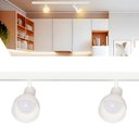 Ver imagem 1 de Kit 2 Trilho Eletrificado 1 Spot Lâmpada E27 Direcionável Cor:branco