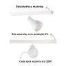 Kit 2 Trilho Eletrificado 1 Spot Lâmpada E27 Direcionável Cor:branco - 5