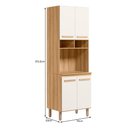 Ver imagem 4 de Torre Quente Paneleiro Intenza 70cm 1 Forno Freijó/off White Cristal - Nicioli