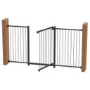 Ver imagem 2 de GRADE PORTÃO PET BEBÊ DIVISOR AMBIENTE 70 A 140 CM PRETO