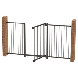 GRADE PORTÃO PET BEBÊ DIVISOR AMBIENTE 70 A 140 CM PRETO - 2