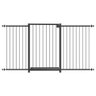 GRADE PORTÃO PET BEBÊ DIVISOR AMBIENTE 70 A 140 CM PRETO - 1