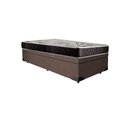 Ver imagem 4 de Cama Box Baú Solteiro Colchão Alana Espuma D20 NK Camas + Box Suede 57x88x188 Cor:Marrom