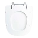 Ver imagem 5 de Assento Sanitário Tampa de Vaso Madeira Mdf Laqueado Ibiza para Bacia Incepa 6lpf - Bege Claro