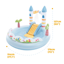 Ver imagem 6 de Piscina Inflável Playground Infantil Castelo Unicórnio 234L Intex