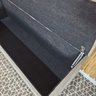 Recamier Calçadeira Bau Queen Cristal 150cm Cor Bege - 3