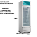 Ver imagem 4 de Refrigerador Vertical Expositor 211 Litros:110V