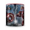 Caneca Personalizada Capitão América vs Homem de Ferro (Vermelha) - 5