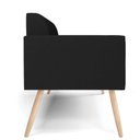 Ver imagem 5 de Sofá Namoradeira Pés Palito Natural Marisa Linho D03 - D\'rossi Cor A79 Preto