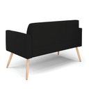 Ver imagem 4 de Sofá Namoradeira Pés Palito Natural Marisa Linho D03 - D\'rossi Cor A79 Preto