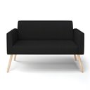 Ver imagem 7 de Sofá Namoradeira Pés Palito Natural Marisa Linho D03 - D\'rossi Cor A79 Preto
